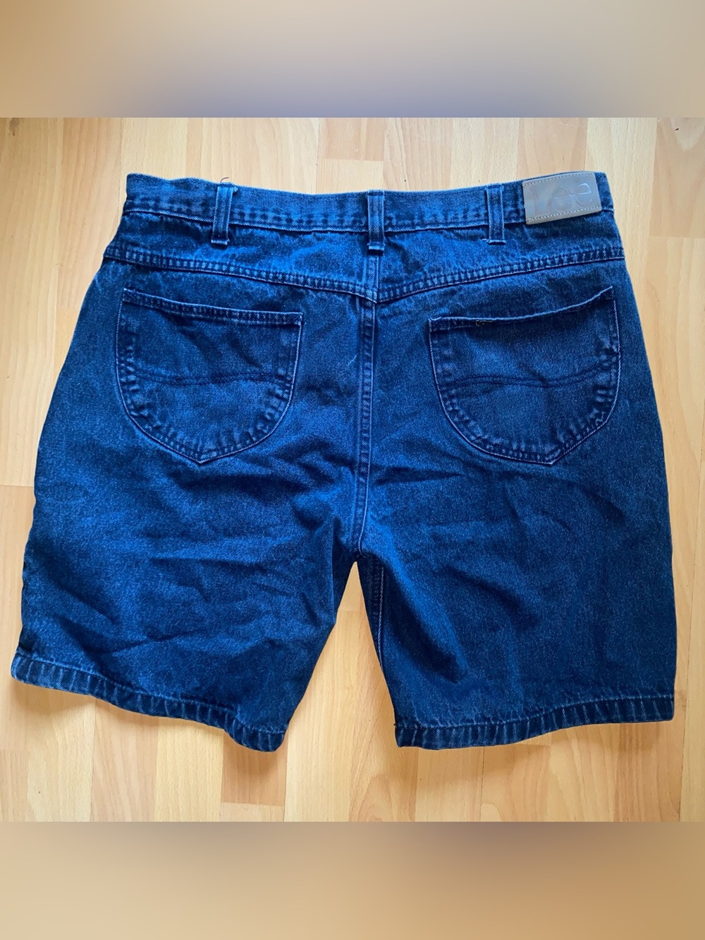 Blue denim jorts
